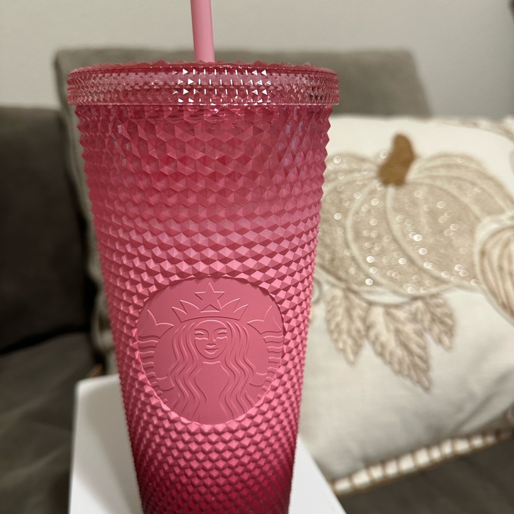 Starbucks Rose Studded Tumbler with Straw